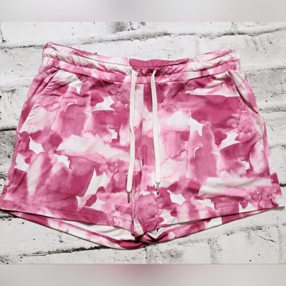 Joe Fresh Active Wear Pink Camo Shorts with Pockets - Picture 1 of 5